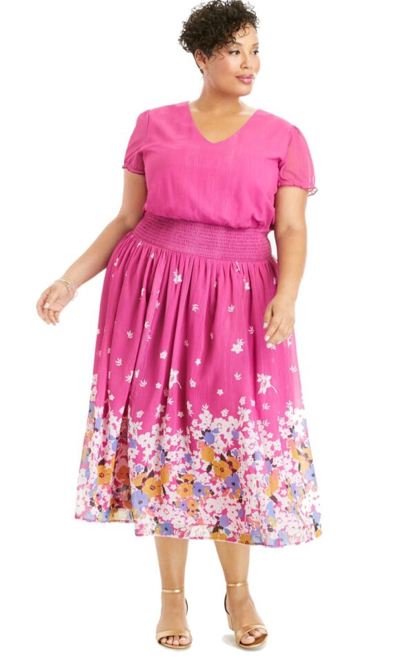 KL.507-Vaaleapunainen mekko "Jessica London"