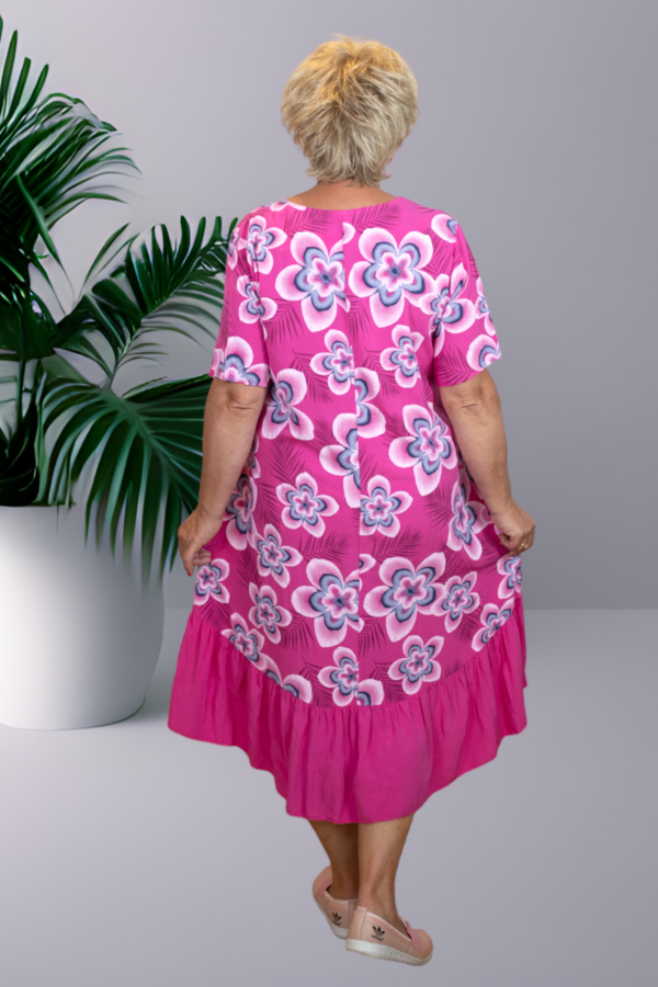 KL.505- Vaaleapunainen mekko "Katja" - Image 3