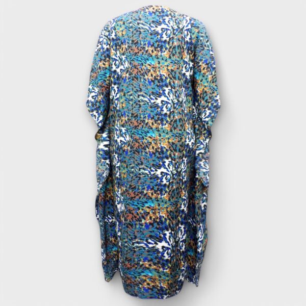 KL.302- Leopardinkuviollinen kaftaanimekko  "Eaonplus" - Image 2