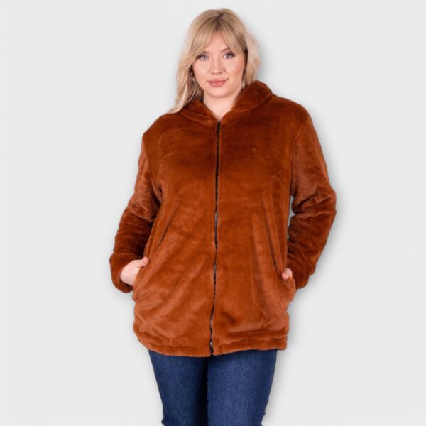 KA.010 -  Karamelli-värinen tai beige fliisitakki "Zentex"