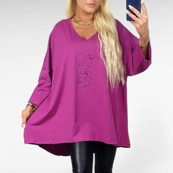 TU.619- Violetti tunika "Betty Fashion"