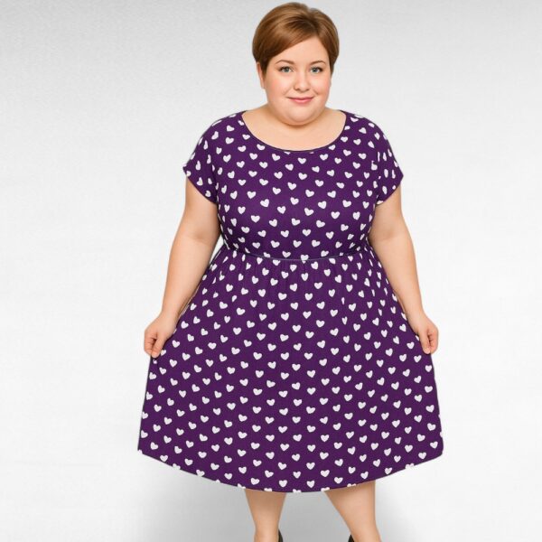KL.619- Violetti sydänmekko "Scarlett&Jo"