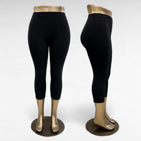 PY.530-Värikkäät bambu-caprileggingsit "FYV" - Image 3