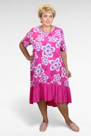 KL.505- Vaaleapunainen mekko "Katja"