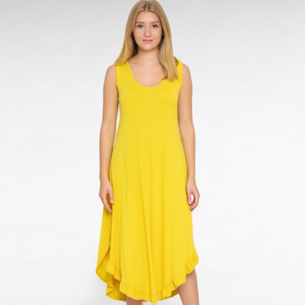 KL.584- Yksivärinen hihaton kesämekko "Italy Moda", koko 40