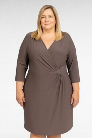 KL.137-Tummabeige mekko "Signarure", koko 62