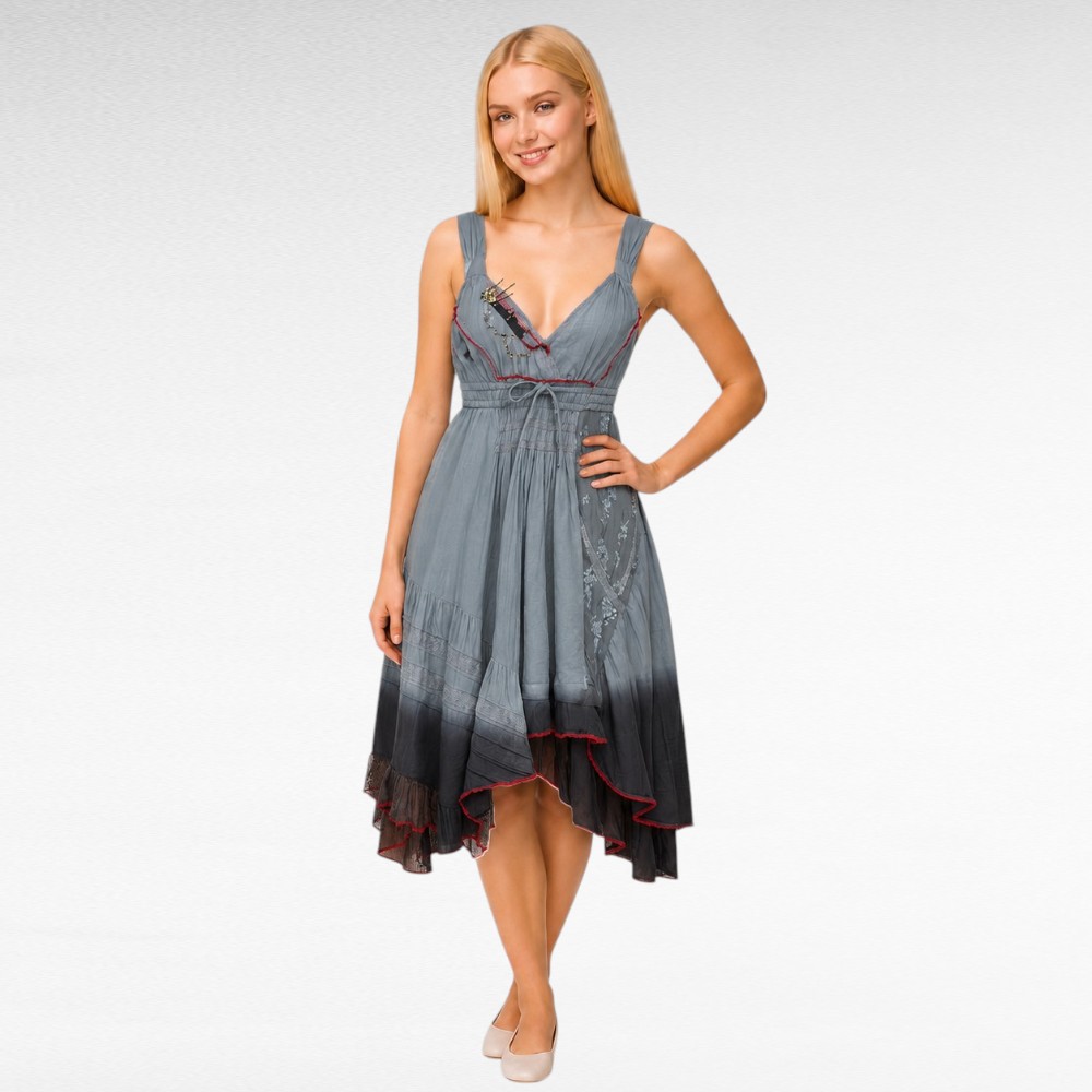 Harmaa hihaton boho-mekko "Joe Browns"(KL.638)