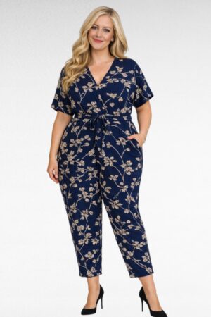 SP.608-Tummasininen haalari "Caleidoscope"