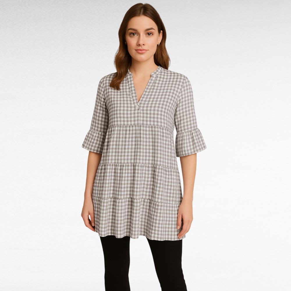 TU.670- Ruudullinen tunika "Goodlookin"