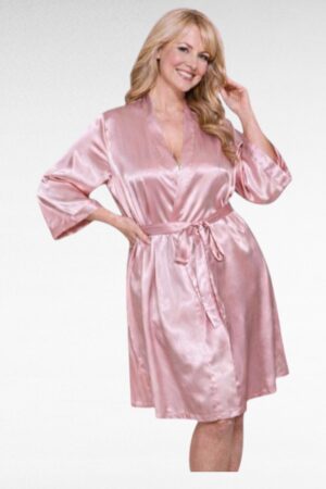 Vaaleapunainen  ylellinen aamutakki "Pretty Little Thing"(OR.088)