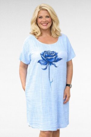 Valkoinen puuvillamekko "Italy Moda"(KL.522)