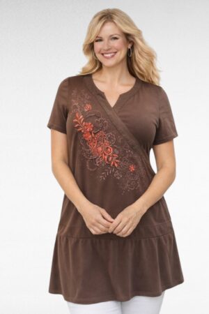 TU.058-Ruskea  tunika "Talissime"