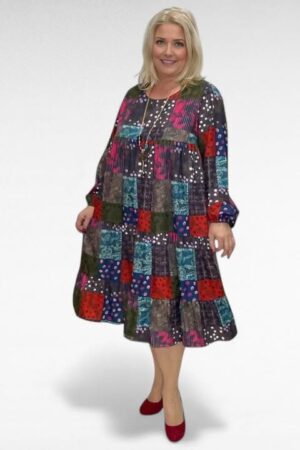 KL.621- Boheemi pitkähihainen mekko "Andrea"