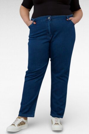 PL.520- Tummasiniset klassiset farkut "Faina"