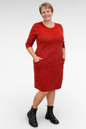 TU.066- Punainen mekko "Sabex"
