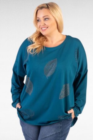 TU.686-Pitkähihainen puuvillapusero "Womanary"