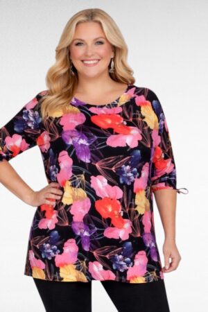 PL.112-Kirjava  viskoosipusero"Sabex"