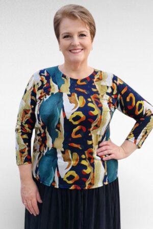 TU.502- Kirjava tunika "Klaudia"