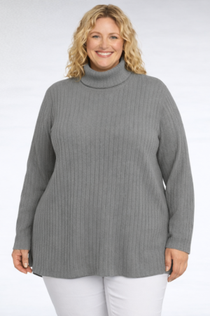 TU.228-Pehmeä harmaa pusero "Sanna"