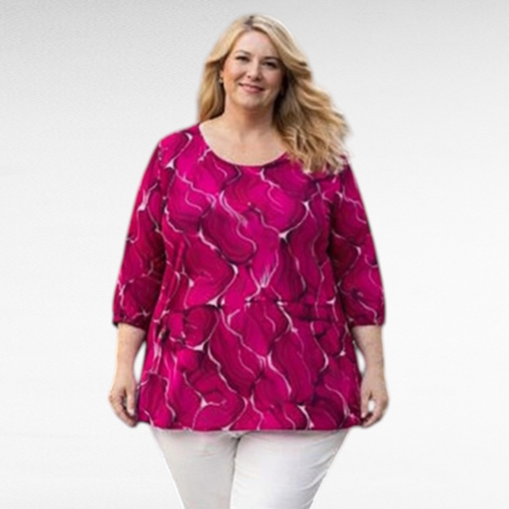 Viskoositunika abstraktilla kuviolla "Klaudia" (TU.706) - Image 2