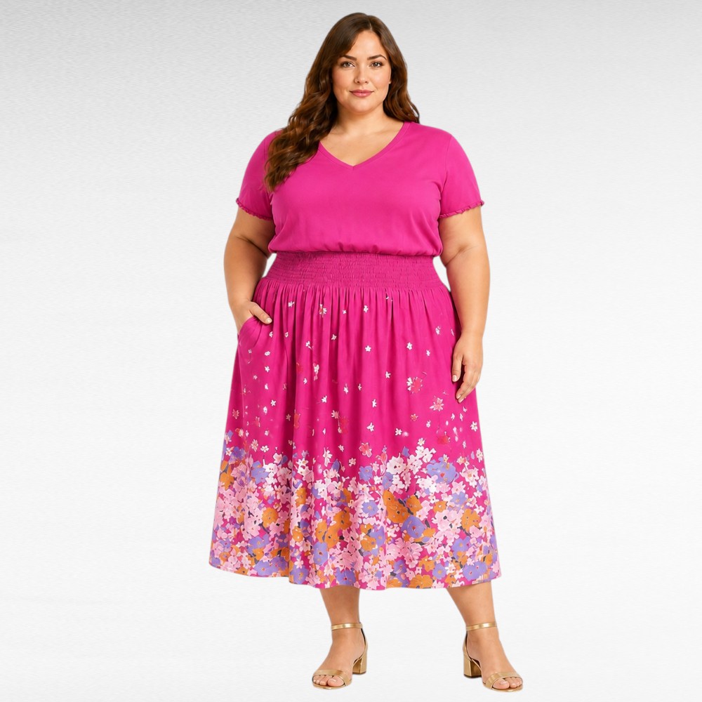 Vaaleapunainen mekko ”Jessica London”(KL.507)