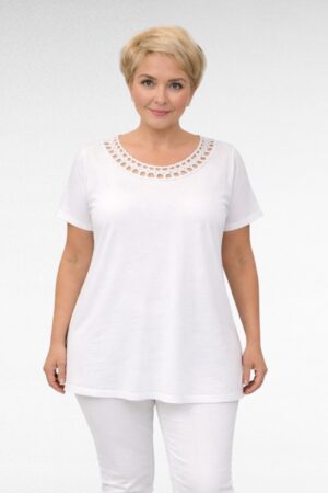 Valkoinen viskoositunika "Capsule"(PL.666)