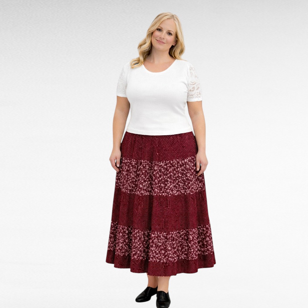 Viskoosihame pilkullisesta ja kukallisesta kankaasta( SE.512) - Image 2