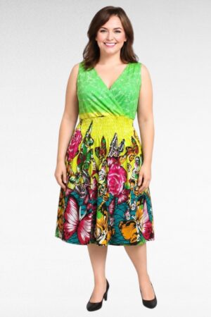 Kesämekko perhos -ja kukkakuosilla(KL.679)